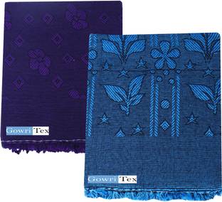 GOWRI TEX Floral Single Top Sheet for  AC Room