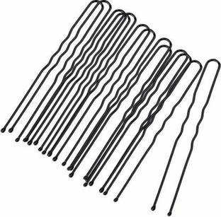 imtion Hairpin U Shape for Bun Juda Hair pin, Hair pins for Girls and Women (Black, 9 cm) - Set of 50 Pcs Hair Pin