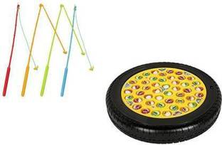 Rotating Musical Fishing Game | Multi Color (New) (Pickup, for Indoor & Outdoor) (New)