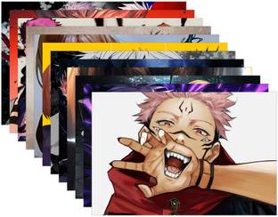 Pack of 12 Jujutsu Kaisen Poster Photo Set | Anime Poster | HD+ Photos (Size - A5) Photographic Paper