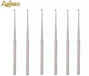 ARINEO Skin hook Retractor Single Prong Stainless Steel 7 inch (Pack Of 6) Hand Held Retractor