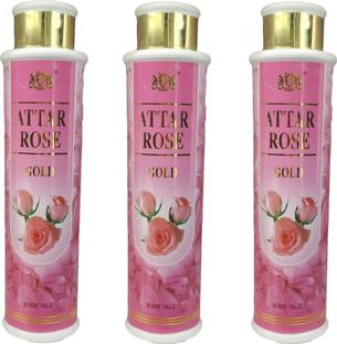 Sonnet 3 Attar Rose Gold Body Talc Each 300g Each (Pack of 3)