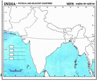 imtion Map of India & Physical (50 ) Updated Outline Bharat Map State • Best for Practice & School Exams