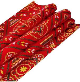 imtion Jaipuri Design Abri ( 40 Pcs) Gift Wrapping Paper Sheets, Pooja peper, Decoration use peper, Big Size Racking Paper