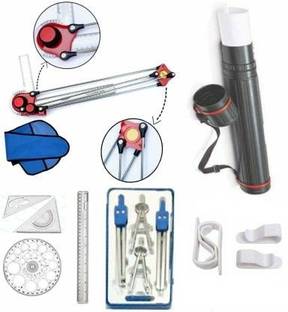 M I Enterprises Mini Drafter Sheet Container Geometry Box Pro Circle Ruler Set Square Board Clip Drafting Kit