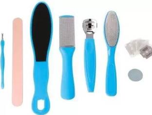 feelhigh Foot File Set Dead Hard Skin Callus Remover Scraper Pedicure Rasp Tools Portable Cuticle Pusher Nail Foot Care Tool