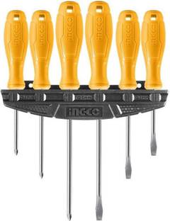INGCO TOOL WORLD INGCO HKSD0658 SCREWDRIVER SET 6PCS SCREW DRIVER SET HEAVY DUTY DURABLE QUALITY Combination Screwdriver Set