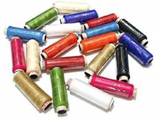 imtion ( 25 Pcs Sewing Machine Thread Reel Multicolour ) Assorted Colour Polyester Sewing Thread Dhaga Best Quality (Thread Reel 25 pcs)