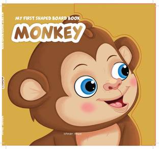 My?First?Shaped?Board?Book?- Monkey, Die-Cut Animals, Picture Book for Children  - By Miss & Chief
