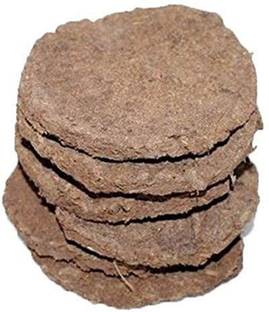 HERBALISM Original holy Cow Dung Cake 100% Indian Desi Cow's Dung Cake Kande Upla Thepali Gobar Tikki 10 pieces for pooja.