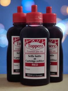 topperz FOUNTAIN PEN RED Ink Bottle
