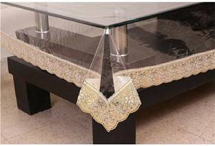 TANLOOMS Solid 6 Seater Table Cover