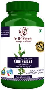 Dr. JPG Organic Bhringraj Capsules For Hair Fall & Graying 60 Veg. Capsules