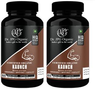Dr. JPG Organic Kaunch Capsules For Endurance & Fertility 120 Veg. Capsules