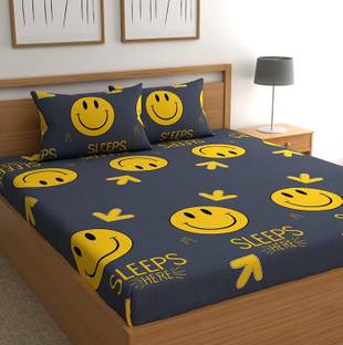 Flipkart SmartBuy Polycotton Double Flat 120 TC Printed Bedsheet