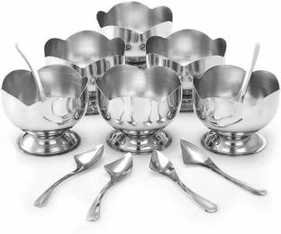 Vikas Metal Stainless Steel Dessert Bowl icecreambowl set