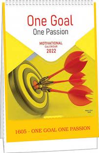 god & god's One Goal Table calendar Size 7.25 x 10 inch 2022 Table Calendar