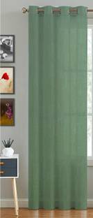 HOMEMONDE 243 cm (8 ft) Shower Cotton Transparent Curtain Single Curtain