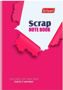 NEELGAGAN Scrap Notebook A4 Coloured-36 Pages, (21cm X 29.7cm) Softcover Regular Note Book Scrap Notebook (Softcover) 36 Pages