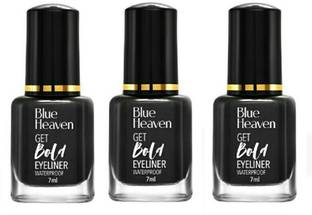 BLUE HEAVEN GET BOLD EYELINER WATERPROOF WATERPROOF BLACK DIAMOND (PACK OF3 ) 21 ml