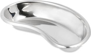 DARSHMOTI Stainless Steel Kidney Tray (10''inches) 250mm (Pack of 1), Reusable and Autoclavable Tray making them Ideal for Hospitals, Lab & Surgical Centres, 10''inches (250mm), Pack of 1 Reusable Medical Tray
