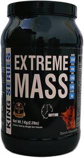 Gk King Series Extreme Mass Gainer For Bulk Gain (2.2Lbs 1kg Chocolate) Weight Gainers/Mass Gainers