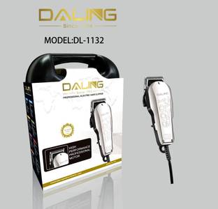 DALING DL-1132 Electric Corded Hair Clipper Hair Cutting Haircut Use For Home,Saloon Beard Trimmer Men Corded Clipper Beard Trimmer Trimmer 0 min  Runtime 5 Length Settings