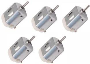 imtion ( Pack of 5 Pcs DC Motor ) Mini Electric Motor Carbon Brush High Speed Torque Electric Toy Cars Engine Motor Kit, for DIY Fan Toys Cars Models