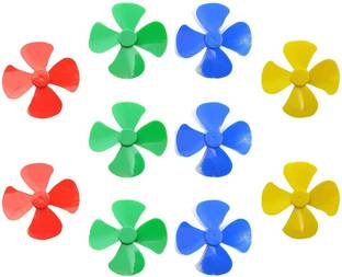 imtion ( Pack of 5 Pcs Fan / Pankhudi ) Dc Toy Motor Fan Blades for Projects, Mini Fan & DIYs Use of projest Work (Multicolor)