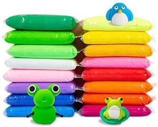 imtion Non-Toxic 6 Clay Different Color Fluffy Foam Air Dry Clay with 3 Tools, Pack of 6 Clay for Kids to Play Multicolour