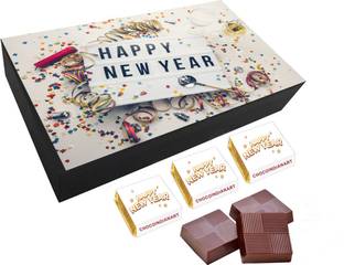 CHOCOINDIANART Pretty Happy New Year, 06pcs Delicious Chocolate Gift, Truffles