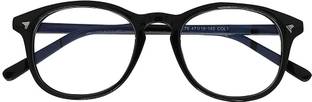 BLACK BURG Full Rim Oval, Round Frame