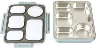 Femora High Steel Rectangle Lunch Box Container for Office 1 Containers Lunch Box