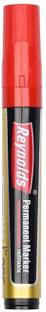 Reynolds Permanent Marker For Office and Home Use I Leak Proof Marker Pens with Unique Tip Stopper System (4 Pen)