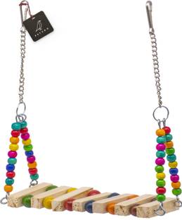 PETZOO Wooden Chew Toy, Training Aid, Perch For Bird