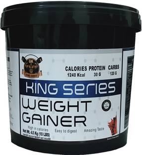 Gk King Series Weight Gainer For Bulk Gain (Chocolate 10Lbs) Weight Gainers/Mass Gainers