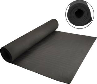 DecorSecrets Anti-Skid Yoga Mat for Men & Women, Exercise for Gym/Home Workout Fitness Black 4 mm Exercise & Gym Mat