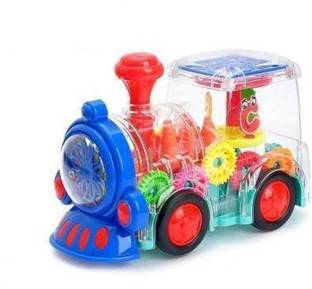 WHITE POPCORN Transparent Gear Train Toy with 3D