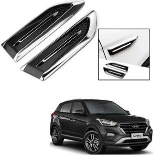 Znee Smart ZS-V667 Smart Shark Simulation Outlet Vents Hood Decoration Vents Intake Air Car Modification Car Stickers For Hyundai Creta Side Scoop