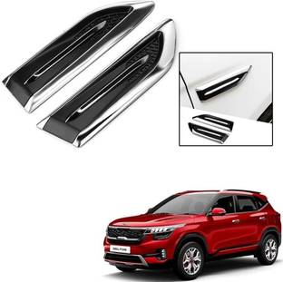 Znee Smart ZS-V663 Smart Shark Simulation Outlet Vents Hood Decoration Vents Intake Air Car Modification Car Stickers For Kia Seltos Side Scoop