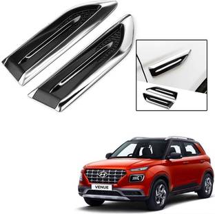 Znee Smart ZS-V635 Smart Shark Simulation Outlet Vents Hood Decoration Vents Intake Air Car Modification Car Stickers For Hyundai Venue Side Scoop