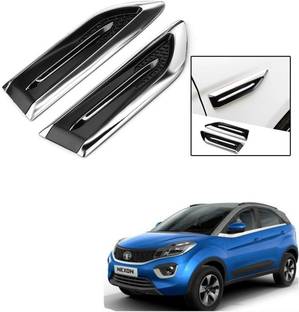 Znee Smart ZS-V777 Smart Shark Simulation Outlet Vents Hood Decoration Vents Intake Air Car Modification Car Stickers For Tata Nexon Side Scoop