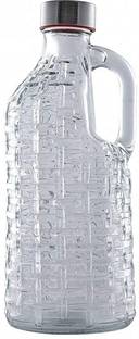 MDNSHO Glass Bottles with Airtight Cap for Water, Juice, Milk with Handle, 1000ml - 1000 ml Bottle