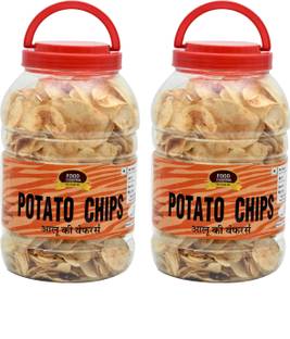 FOOD ESSENTIAL Potato Chips (Aloo ki Wafers) [All Natural , Pure]