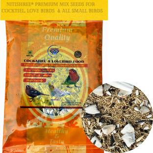 Nitishree Premium Special complite Bird Food for Mix Seed with Broken cuttlefish bone for Parrots, Con...