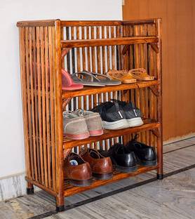 RAINBOW Solid Wood Collapsible Shoe Stand