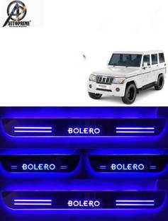 AP AUTOPRIME WATERPROOF Premium Glass Look Light Footer plate for Bolero High Quality With Mirror Finish Car Foot Step LED Sill Plate Set of 4 pcs Door Sill Plate Door Sill Plate