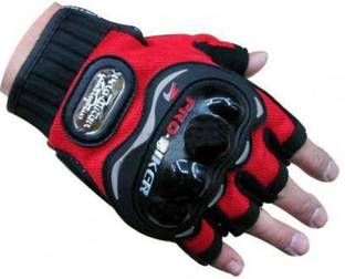 Riybro PRO Moto Half Biker Hand Gloves for Riding Bikes/Motorcycles/Cycles Driving Gloves