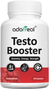 Adorreal Testo booster for stamina, energy, strength 60 capsules pack of 1