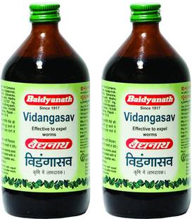 Baidyanath Vidangasava - Effective to Expel Worms, 450 ml -